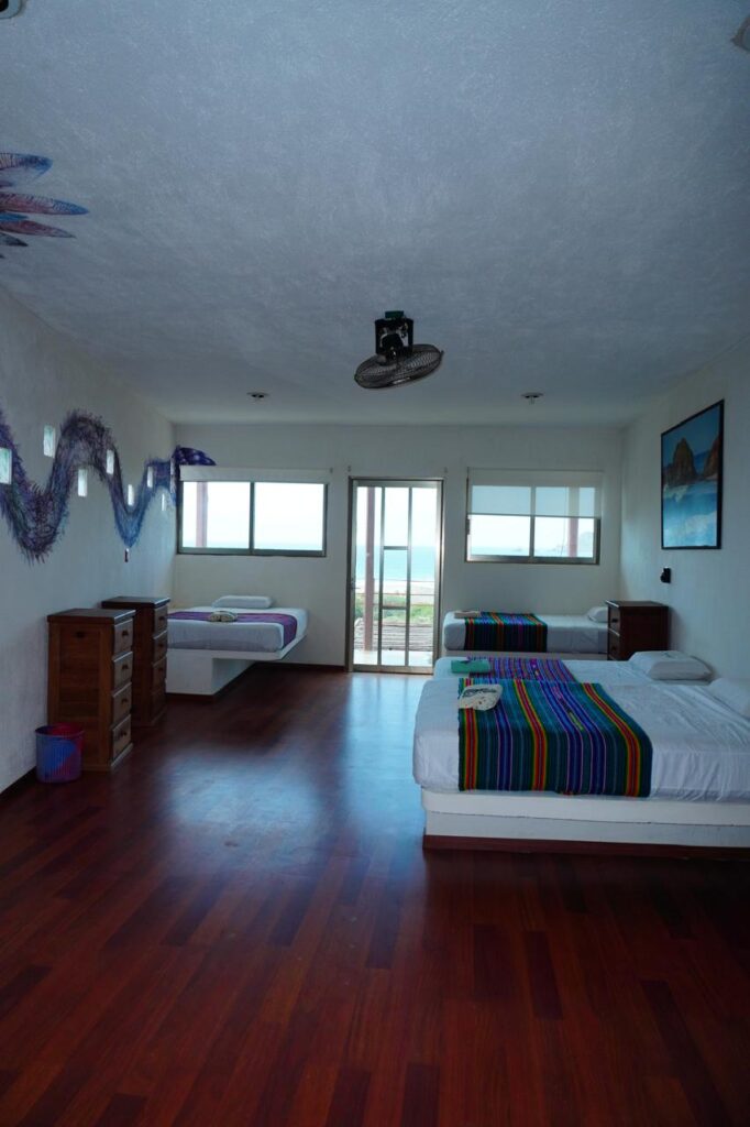 Punta Conejo Sunrise room at LunaCoral Soul Surf in Salina Cruz, Oaxaca